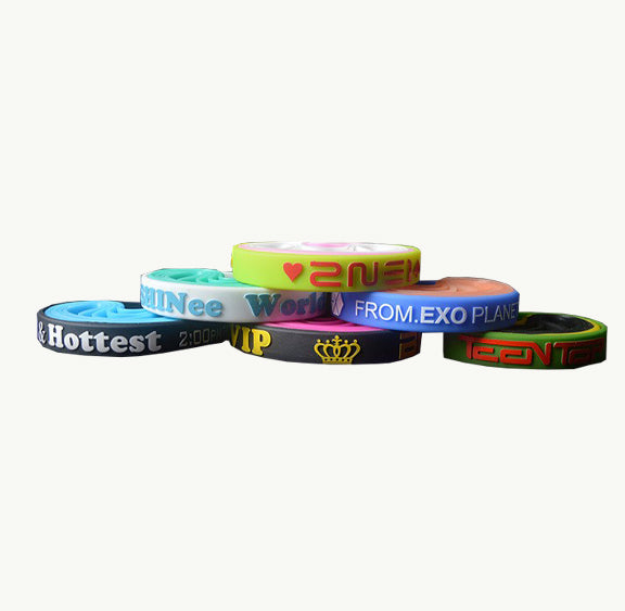 WRISTBAND DEBOSSED/EMBOSSED INK COLOUR FILLED
