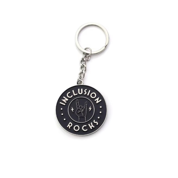 soft enamel key ring one colour